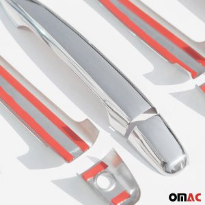 Lexus RX 330 Door Handle Cover - Omac - 4 Door H2 S.Steel - Gloss Silver - '04-'09